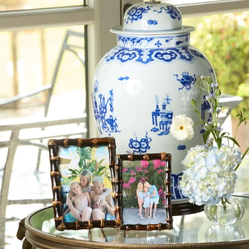 Mrs. Alice Burnt Bamboo Photo Frames (Set of 2)< For Her | For The Homemaker