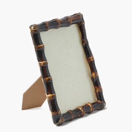 Mrs. Alice Burnt Bamboo Photo Frames (Set of 2)< For Her | For The Homemaker