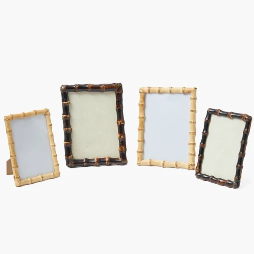 Mrs. Alice Burnt Bamboo Photo Frames (Set of 2)< For Her | For The Homemaker
