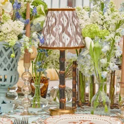 Mrs. Alice Burnt Bamboo Rechargeable Lamp< Rechargeable Table Lamps | Summer Lighting