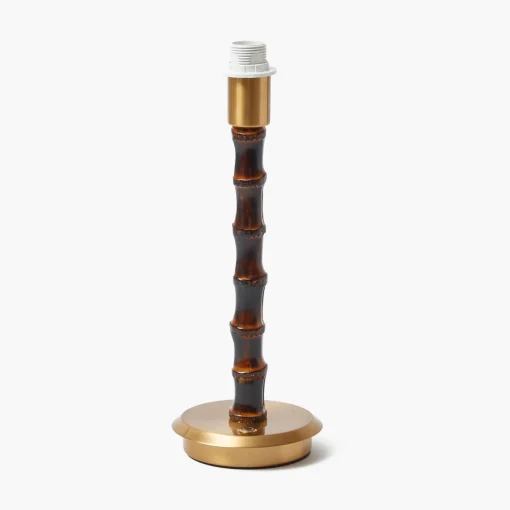 Mrs. Alice Burnt Bamboo Rechargeable Lamp with Olive Lotus Shade (18cm)< Rechargeable Table Lamps