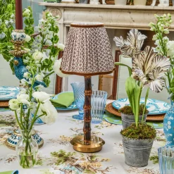 Mrs. Alice Burnt Bamboo Rechargeable Lamp< Rechargeable Table Lamps | Summer Lighting