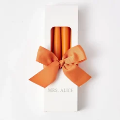 Mrs. Alice Burnt Orange Candles (Set of 8)< Candles