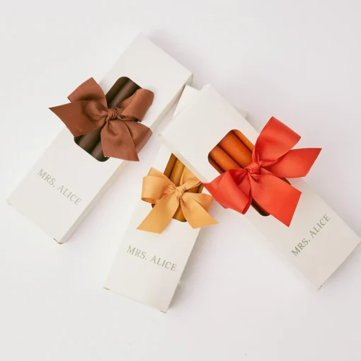 Mrs. Alice Burnt Orange Candles (Set of 8)< Candles