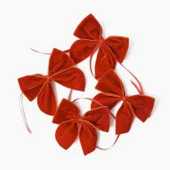 Mrs. Alice Burnt Orange Napkin Bows (Set of 4)< Napkin Rings & Bows
