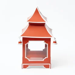 Mrs. Alice Burnt Orange Pagoda Lantern< Year-round Decorations | Autumn Decorations