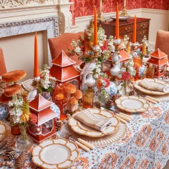 Mrs. Alice Burnt Orange Pagoda Lantern< Year-round Decorations | Autumn Decorations