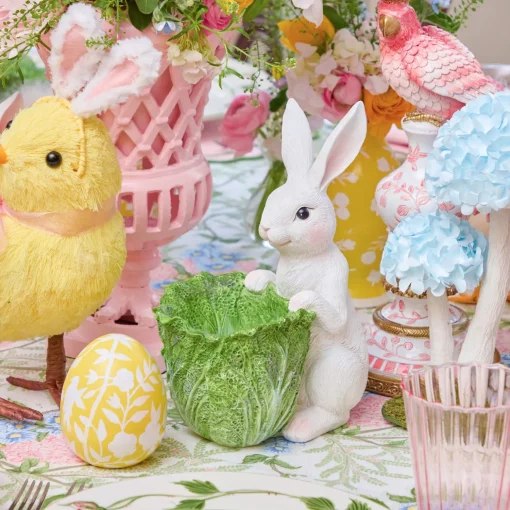 Mrs. Alice Cabbage Bunny Bowl (Pair)< Spring Decorations