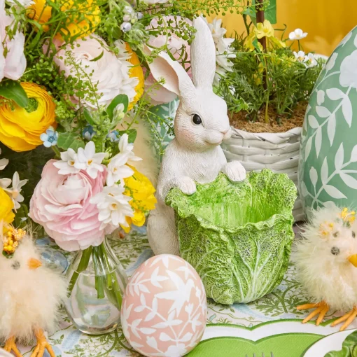 Mrs. Alice Cabbage Bunny Bowl (Pair)< Spring Decorations