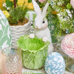 Mrs. Alice Cabbage Bunny Bowl (Pair)< Spring Decorations