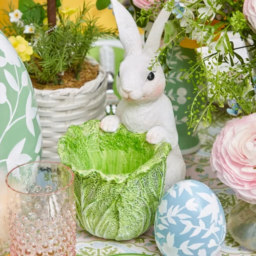 Mrs. Alice Cabbage Bunny Bowl (Pair)< Spring Decorations