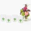 Mrs. Alice Cactus Glasses (Set of 4)< Summer Glassware | Glasses