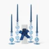 Mrs. Alice Camille Azure Candle Set (Dusty Blue)< Summer Glassware | Summer Candleware