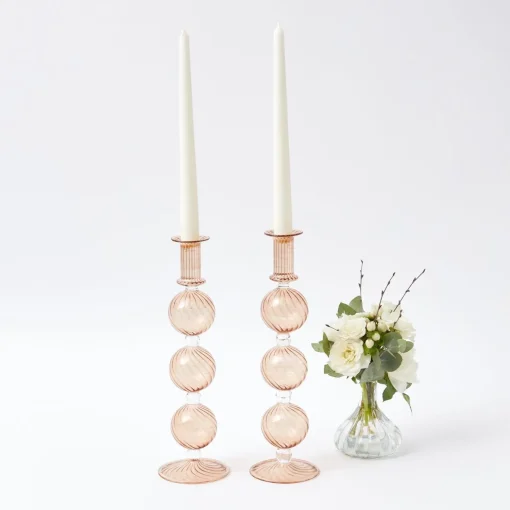 Mrs. Alice Camille Chestnut Candle Holders (Pair)< Candle Holders
