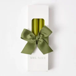 Mrs. Alice Camille Olive Candle Set (Apple Green)< Candles | Candlescapes