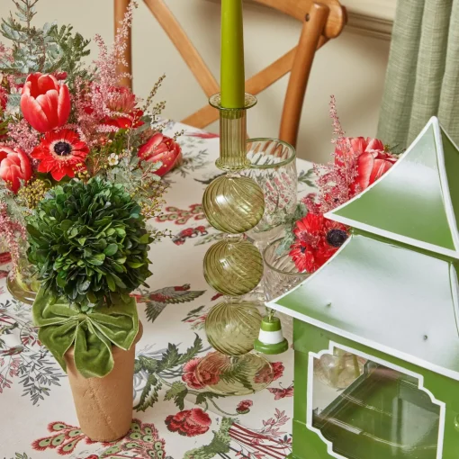 Mrs. Alice Camille Olive Candle Set (Apple Green)< Candles | Candlescapes