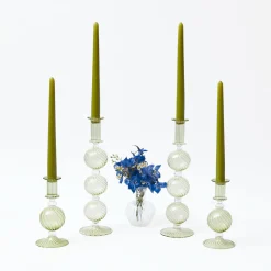 Mrs. Alice Camille Olive Candle Set (Apple Green)< Candles | Candlescapes