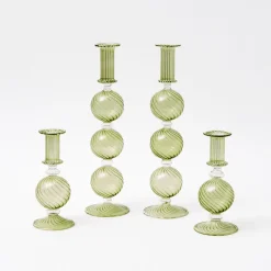 Mrs. Alice Camille Olive Candle Set (Apple Green)< Candles | Candlescapes