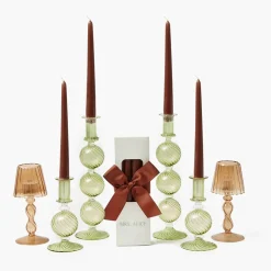 Mrs. Alice Camille Olive Candlescape (Chocolate)< Candles | Candlescapes
