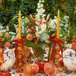 Mrs. Alice Camille Orange Candle Set< Candles | Candlescapes