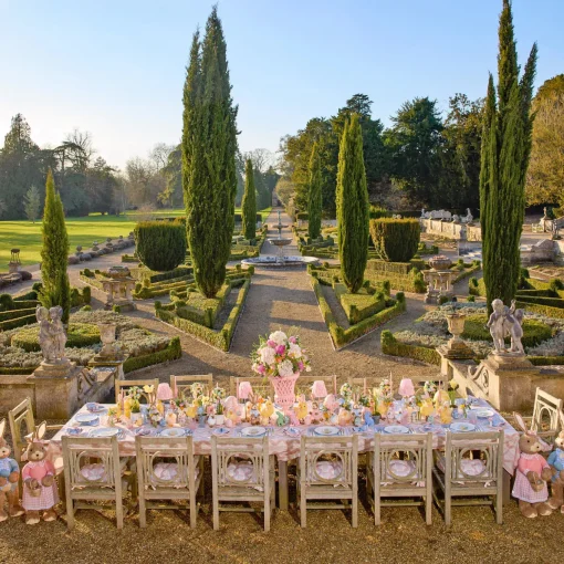 Mrs. Alice Camille Pink & Blue Candlescape< Candles | Candlescapes