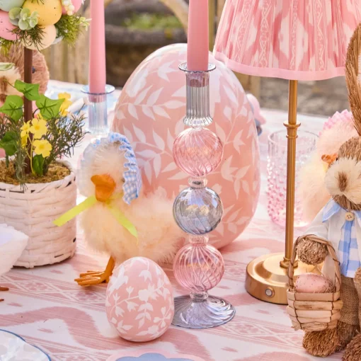 Mrs. Alice Camille Pink & Blue Candle Set< Candles | Candlescapes