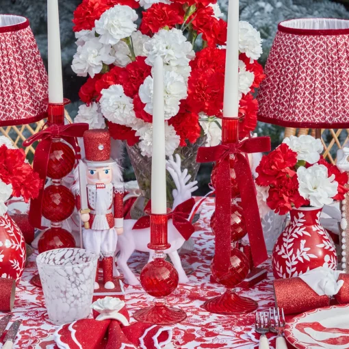 Mrs. Alice Camille Red Candle Set< Candles | Candlescapes