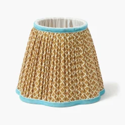 Mrs. Alice Caramel & Blue Lotus Lampshade (18cm)< Summer Lighting | Lampshades