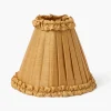 Mrs. Alice Caramel Silk Frilled Lampshade (18cm)< Summer Lighting | Lampshades