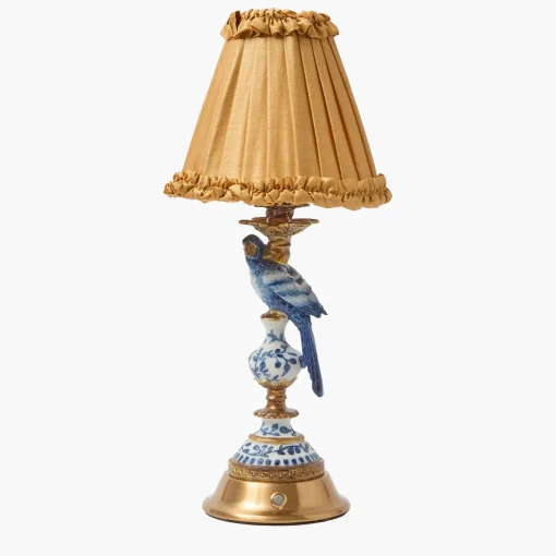 Mrs. Alice Caramel Silk Frilled Lampshade (18cm)< Summer Lighting | Lampshades