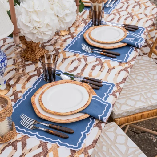 Mrs. Alice Carmon Chestnut Brown Tablecloth< Tablecloths