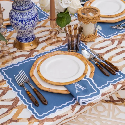 Mrs. Alice Carmon Chestnut Brown Tablecloth< Tablecloths