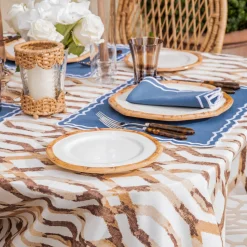 Mrs. Alice Carmon Chestnut Brown Tablecloth< Tablecloths