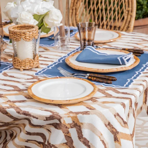 Mrs. Alice Carmon Chestnut Brown Tablecloth< Tablecloths