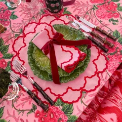 Mrs. Alice Carolina Pink Placemats & Napkins (Set of 4)< Table Linen Sets | Mrs. Alice Monogram