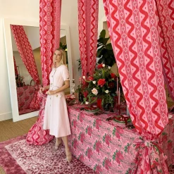 Mrs. Alice Carolina Pink Placemats & Napkins (Set of 4)< Table Linen Sets | Mrs. Alice Monogram