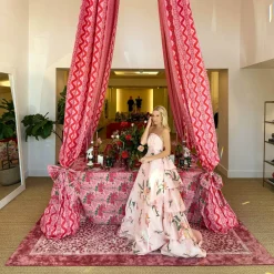 Mrs. Alice Carolina Pink Placemats & Napkins (Set of 4)< Table Linen Sets | Mrs. Alice Monogram