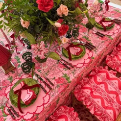Mrs. Alice Carolina Pink Placemats & Napkins (Set of 4)< Table Linen Sets | Mrs. Alice Monogram