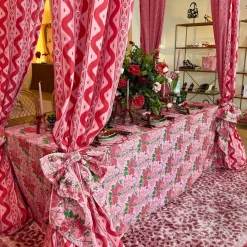 Mrs. Alice Carolina Pink Placemats & Napkins (Set of 4)< Table Linen Sets | Mrs. Alice Monogram