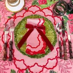 Mrs. Alice Carolina Pink Placemats & Napkins (Set of 4)< Table Linen Sets | Mrs. Alice Monogram