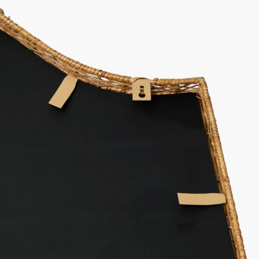 Mrs. Alice Celine Bow Rattan Mirror< Mirrors