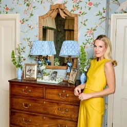 Mrs. Alice Celine Bow Rattan Mirror< Mirrors