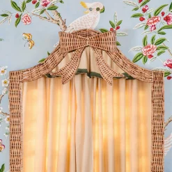 Mrs. Alice Celine Bow Rattan Mirror< Mirrors