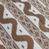Mrs. Alice Chestnut Brown Ikat Stripe Fabric< Serena Fresson Fabrics