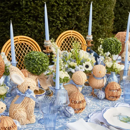 Mrs. Alice Chinoiserie Faux Potted Boxwood Tree (Pair)< Spring Decorations | For The Homemaker