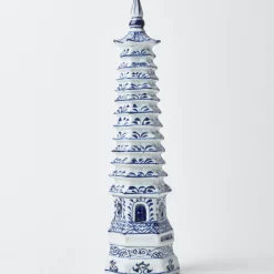 Mrs. Alice Chinoiserie Porcelain Pagoda< Year-round Decorations | Spring Decorations