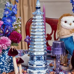 Mrs. Alice Chinoiserie Porcelain Pagoda< Year-round Decorations | Spring Decorations