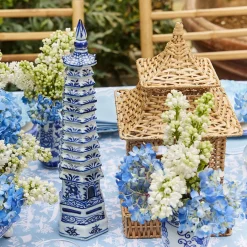 Mrs. Alice Chinoiserie Porcelain Pagoda< Year-round Decorations | Spring Decorations