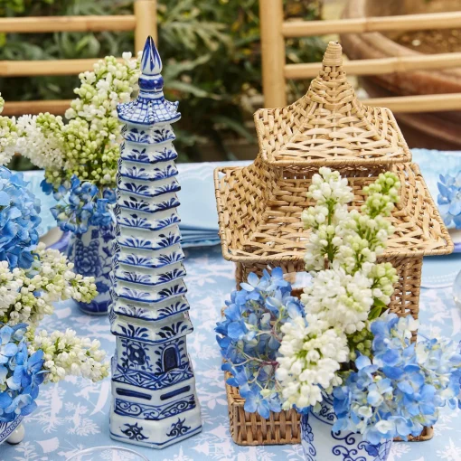 Mrs. Alice Chinoiserie Porcelain Pagoda< Year-round Decorations | Spring Decorations