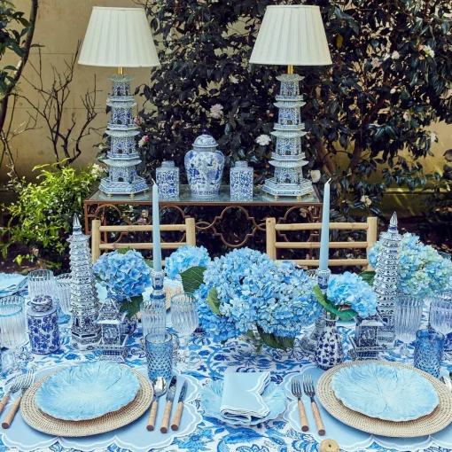 Mrs. Alice Chinoiserie Porcelain Pagoda< Year-round Decorations | Spring Decorations